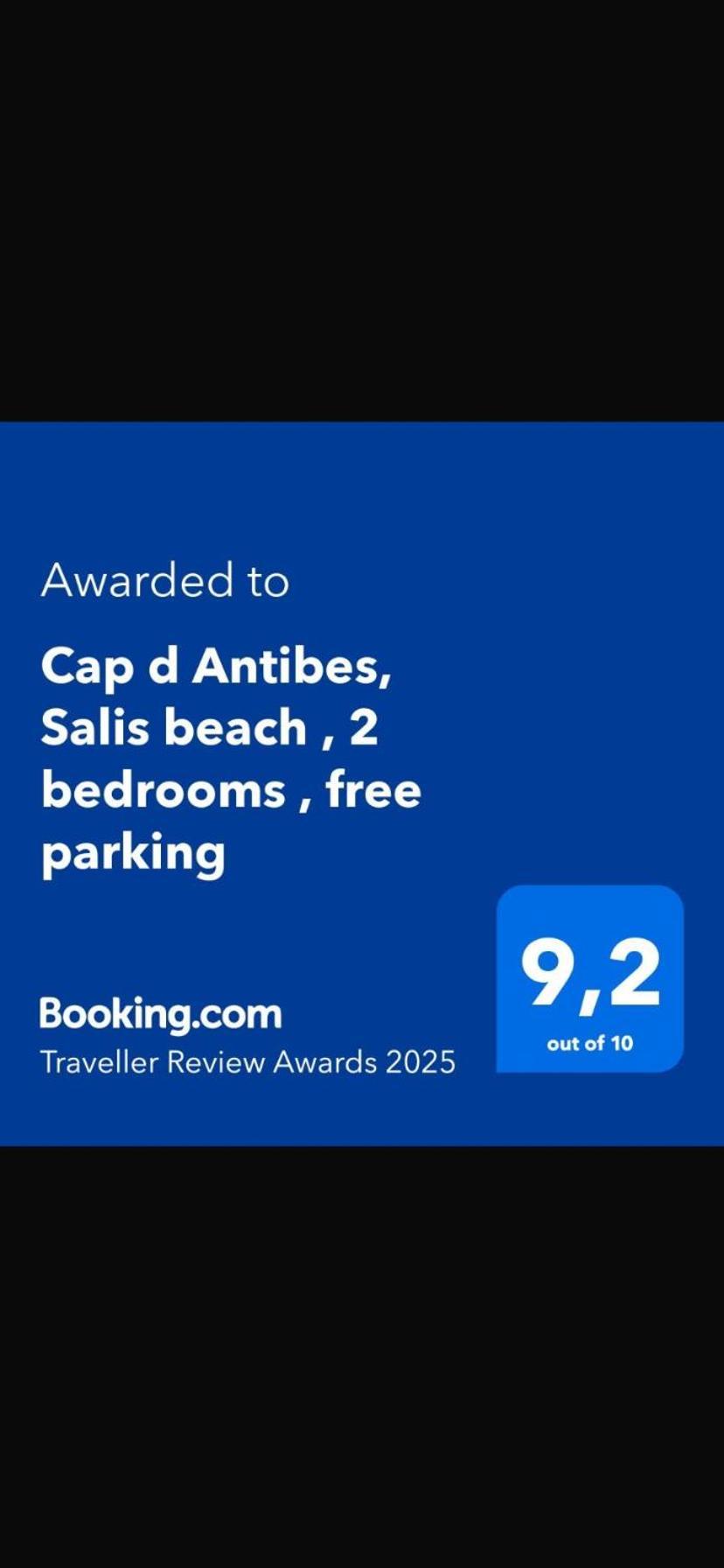 Cap D Antibes, Salis Beach , 2 Bedrooms , Free Parking Bagian luar foto